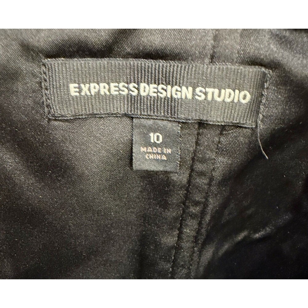 Express Women's Black Strapless Mini Dress Cocktail Zip Up Size 10 - Picture 6 of 6
